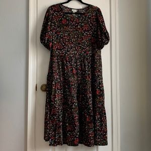 Ava & Viv Floral Print Midi Dress